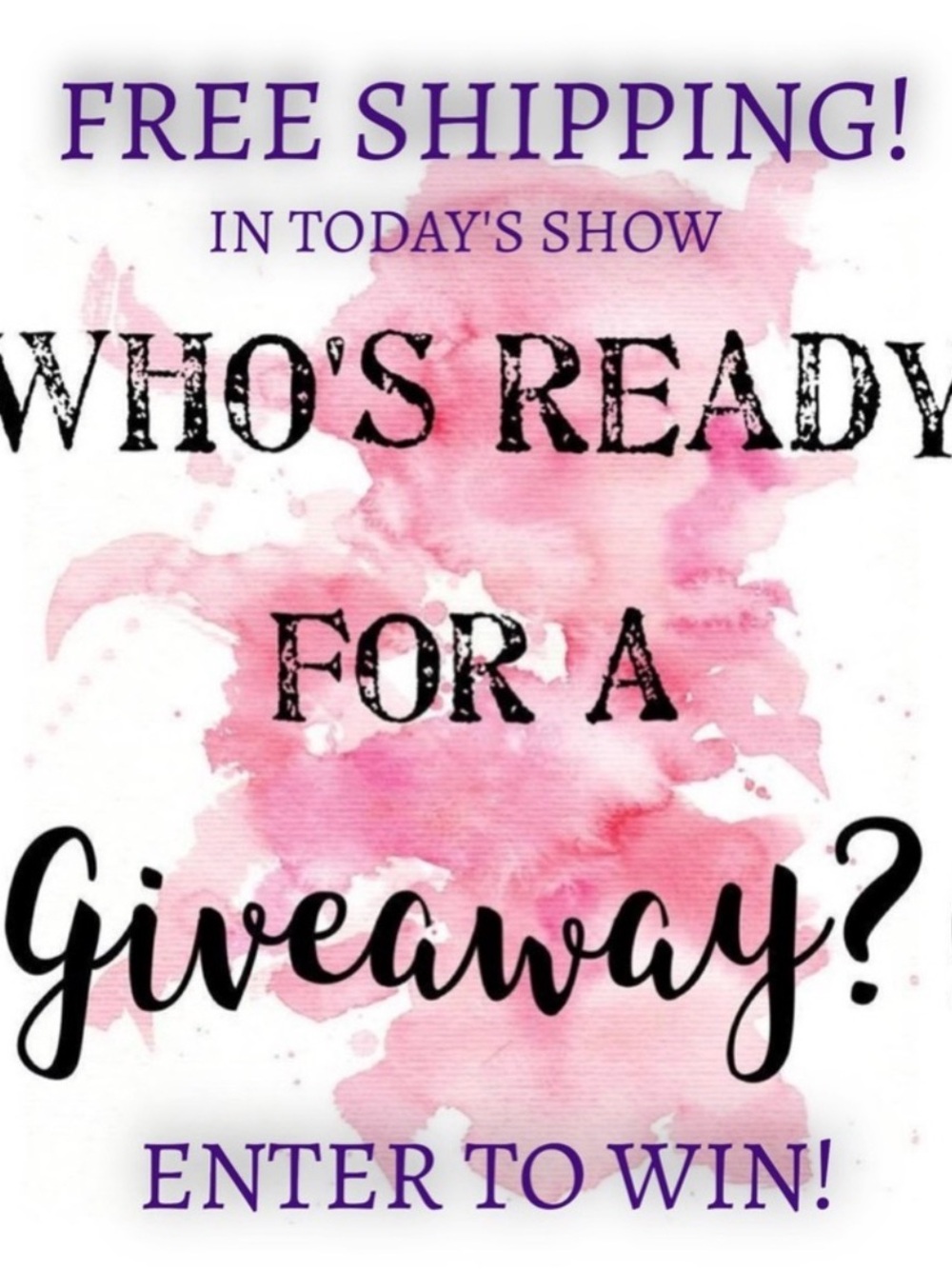 💞💞GIVEAWAY AND FREE SHIPPING💞💞